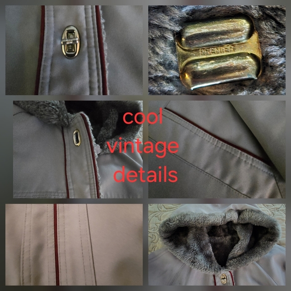 Vintage Union-Made Women's Hooded Faux Fur Parka Car Coat - Picture 8 of 11